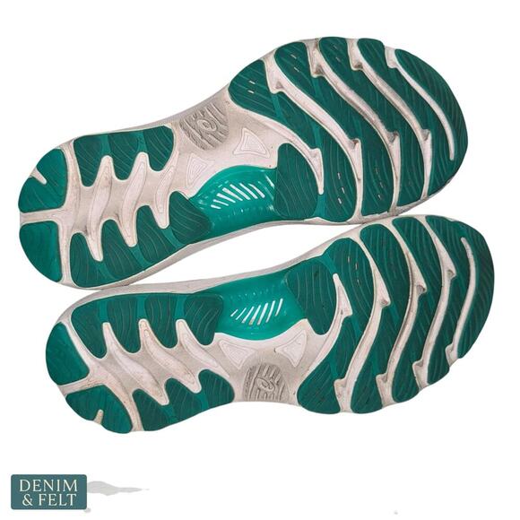 ASICS GEL-Nimbus 23 Women’s Running Shoes White Orange Teal Size 8 Cushion - Picture 13 of 14